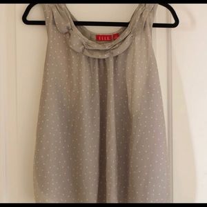 Grey polka dot tank
